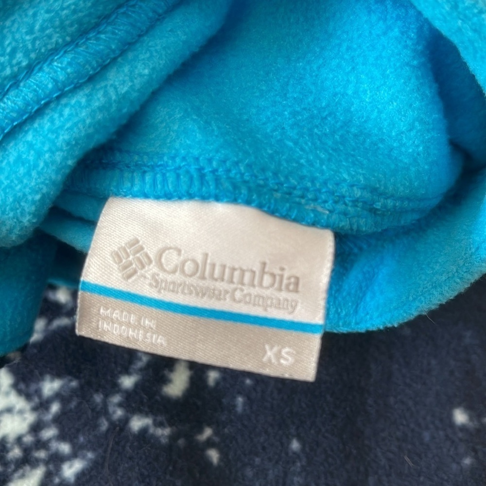 Columbia NWT Women’s Ali Peak 1/4 Zip Fleece Top Size XS Blue - Picture 9 of 13